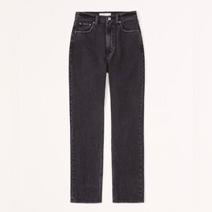 Abercrombie & Fitch Black Straight Leg Jeans